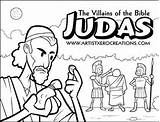 Bible Judas Coloring Pages Para Villains Colorear Niños Jesus Kids Dibujos Heroes Activities Sunday Dominical Escuela Biblia School Sellfy Actividades sketch template
