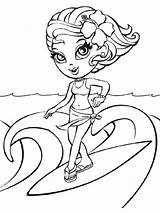 Surfboard Coloring Pages Color Printable Bright Colors Favorite Choose Kids sketch template