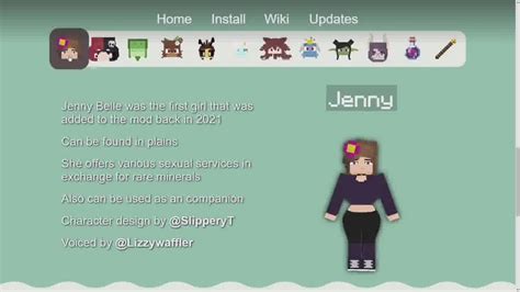 Jenny Mod 2 Jenny Belle Bio Minecraft Fan Art 45140854 Fanpop