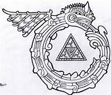 Quetzalcoatl Aztec Bing Mesoamerican Aztecas sketch template