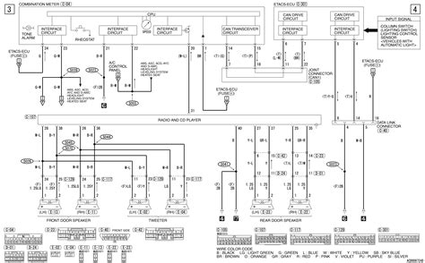 mitsubishi lancer radio wiring diagram  wiring diagram sample