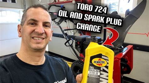 change oil  spark plug  toro  snowmaster snow blower youtube