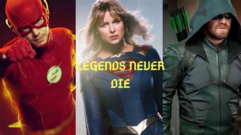 Oliver Queen Barry Allen And Kara Danvers Legends Never Die Youtube