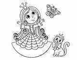 Mariposa Borboleta Principessa Gatto Farfalla Pintar Principesse Cuentos sketch template