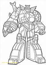 Megazord Coloring Pages Getdrawings sketch template