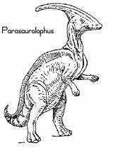 Parasaurolophus Dinosaure Dinosaurs Dinosaurios Coloriage Dino Sheets Coloriages sketch template