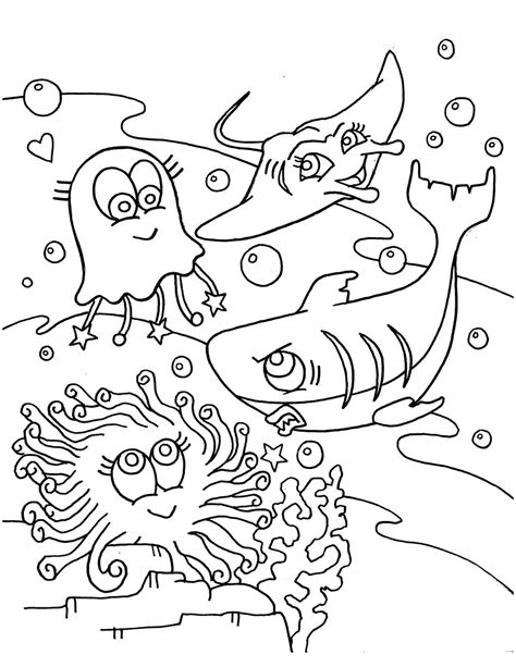 sea worksheets   sea colouring pages