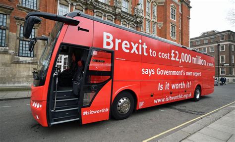 remainers launch bus campaign warning hard brexit  cost  million  week london