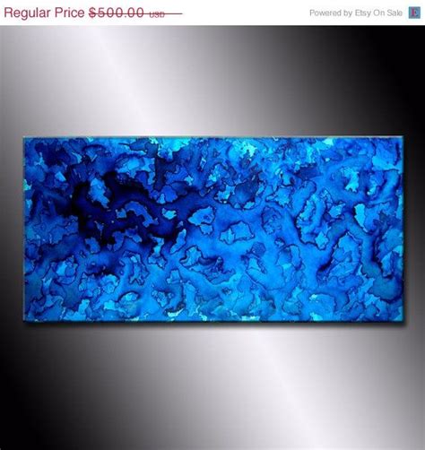 abstract painting  blue paint