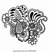 Mehndi Henna Doodles Groovy Doodle sketch template