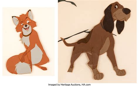 The Fox And The Hound Tod And Copper Production Cels Display Walt