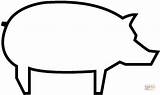 Pig Outline Coloring Template Printable Pages Piggy Face Clipart Pigs Preschoolers Cartoon Templates Printables Bank Cute Simple Drawing Super Clipartbest sketch template