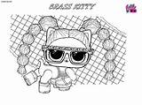 Lol Kitty Coloring Pages Surprise Remix Brass Pet Dolls A4 Print Wonder sketch template