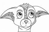 Chihuahua Coloring Dog Pages Head Puppy Getcolorings Printable Getdrawings Color Colorings sketch template