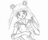 Coloring Stick Pages People Getcolorings Sailormoon Moon Printable sketch template