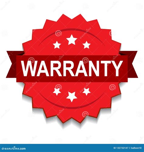 warranty seal stamp stock vector illustration  lock