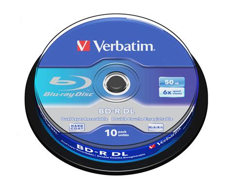 Buy Bd R Spindle Blu Ray Bd R Dl 50gb 6x 10 Pack Spindle Verbatim