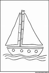 Ausmalbild Segelboot Malvorlage Datei sketch template