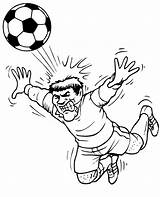 Coloring Soccer Pages Ball Player Popular sketch template