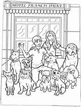 Coloring Dogs Pages Hotel Dog Color Print Printable Hellokids Colouring Kids Online sketch template