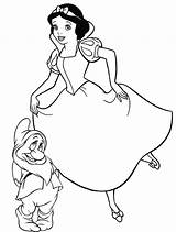Coloriages Blanche Neige sketch template