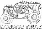 Monstertruck sketch template