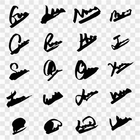 vector modern signature design