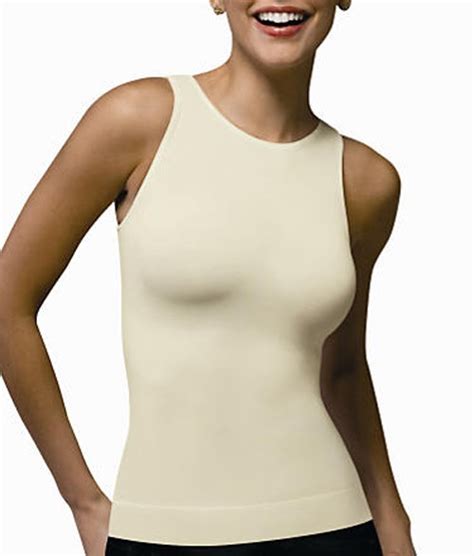 mbledug dug spanx on top and in control sleeveless crew neck tank top