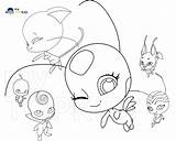 Ladybug Colorare Miraculous Tutti Kwami Popolari Mytopkid sketch template