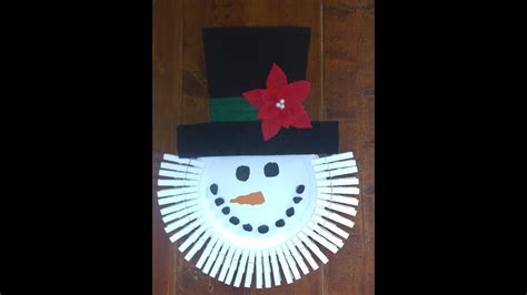 snowman clothes pin wreath christmas in july diy youtube