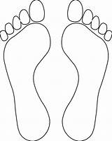 Foot Outline Clipart Clipartbest Clip sketch template