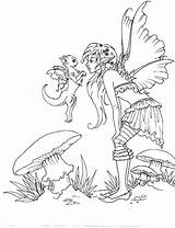 Amy Elf Mystical Nymph Faries Elves Myth Fae Dragons Sprite Anges Faeries Designlooter Adulte Colorier Faery sketch template