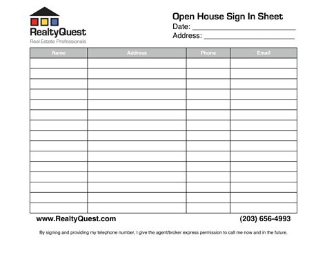real estate open house sign  sheet allbusinesstemplatescom
