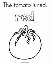 Coloring Red Tomato Color Word Pages Print Getcolorings Printable Noodle Getdrawings Twistynoodle sketch template