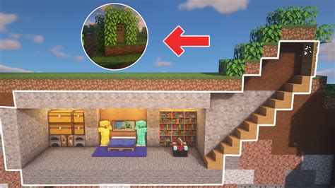 How To Build Underground Base In Minecraft Youtube