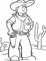 Cowboy Coloring Pages Printable Boys Sheets Color Kids Themed Western  Recommended sketch template