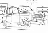 Renault Coloring Pages 4l Drawing Cars sketch template