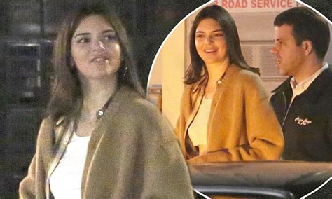 kendall jenner flashes her abs on dinner date with dj pal daily mail