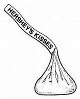 Hershey Kisses Hersheys Hersey Valentine Kissing Fiorini Outs Milton Clipground sketch template
