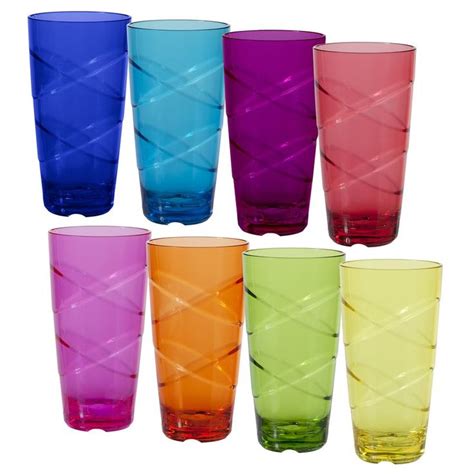 Delilah Circus 24 Oz Acrylic Every Day Glasses Plastic Tumblers