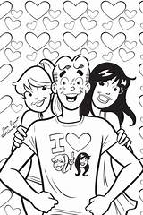 Archie Riverdale Gang Archiecomics Archies Comicon Pussycats Josie sketch template