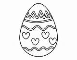Hearts Egg Coloring Coloringcrew sketch template