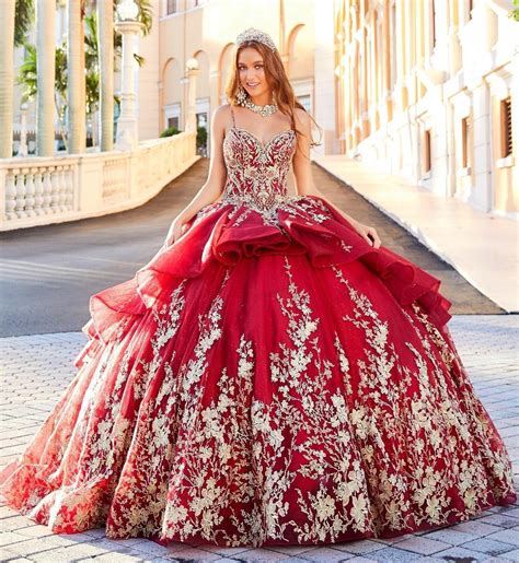 China Red Luxury Quinceanera Dresses Spaghetti Prom Dress Bling Lace