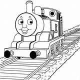 Locomotive Train Cartoon Coloring Drawing Outline Pages Printable Description Paintingvalley sketch template