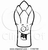Asparagus Character Happy Coloring Clipart Cartoon Cory Thoman Outlined Vector Angry 2021 sketch template