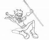 Coloring Robin Pages Titans Teen Go Starfire Template Popular sketch template