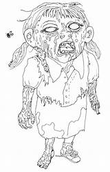 Zombie Coloring Pages Cartoon Clipart Colouring Library Nice sketch template