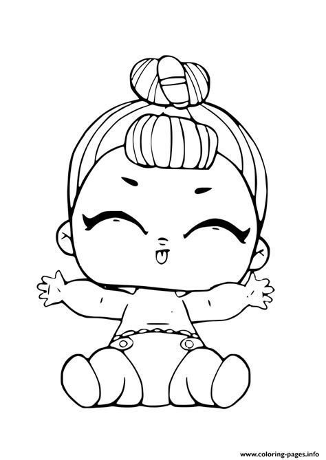 lil  baby lol surprise doll coloring page printable