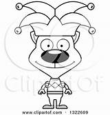 Jester Cat Illustration Cartoon Happy Clipart Royalty Thoman Cory Lineart Outline Vector 2021 sketch template