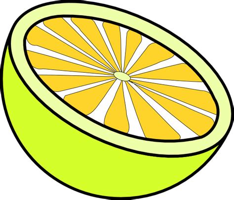 Cut Lemon Clip Art At Vector Clip Art Online